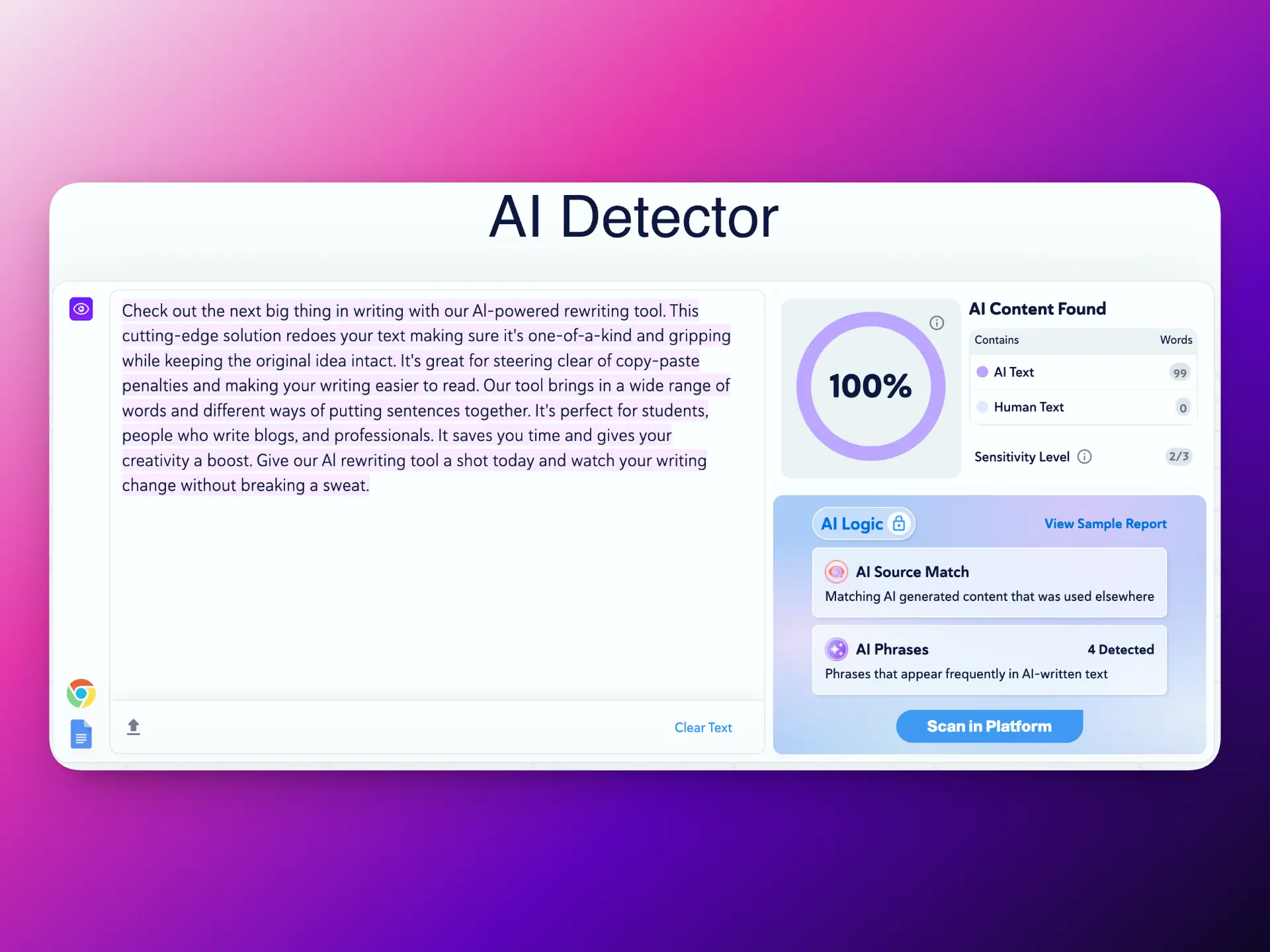copyleaks ai detector