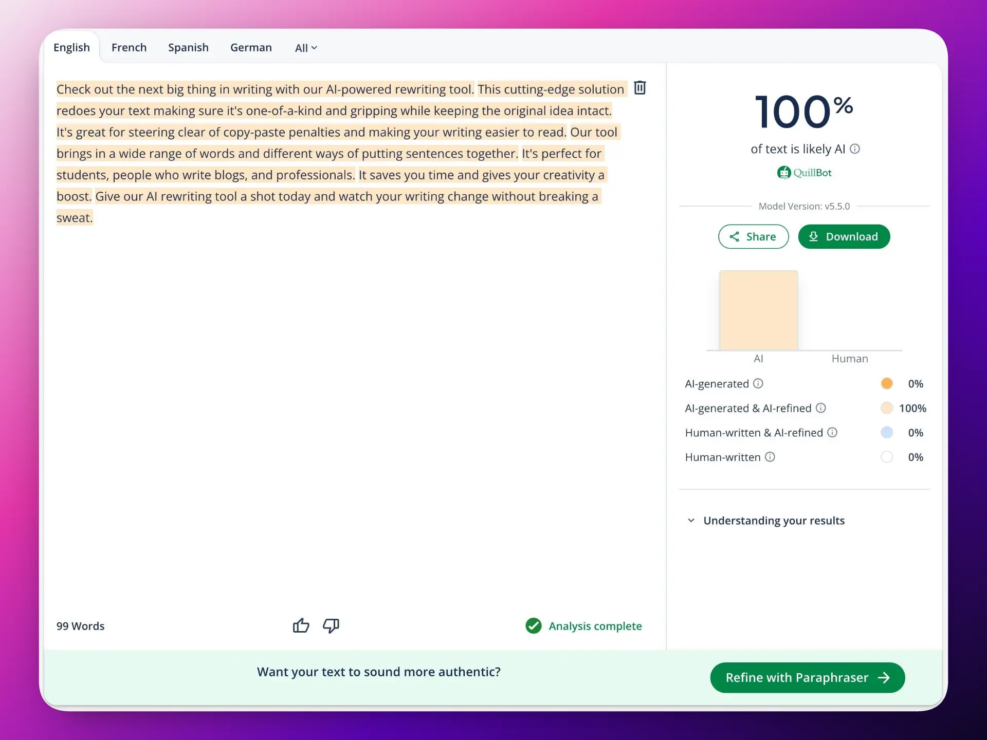 quillbot ai detector