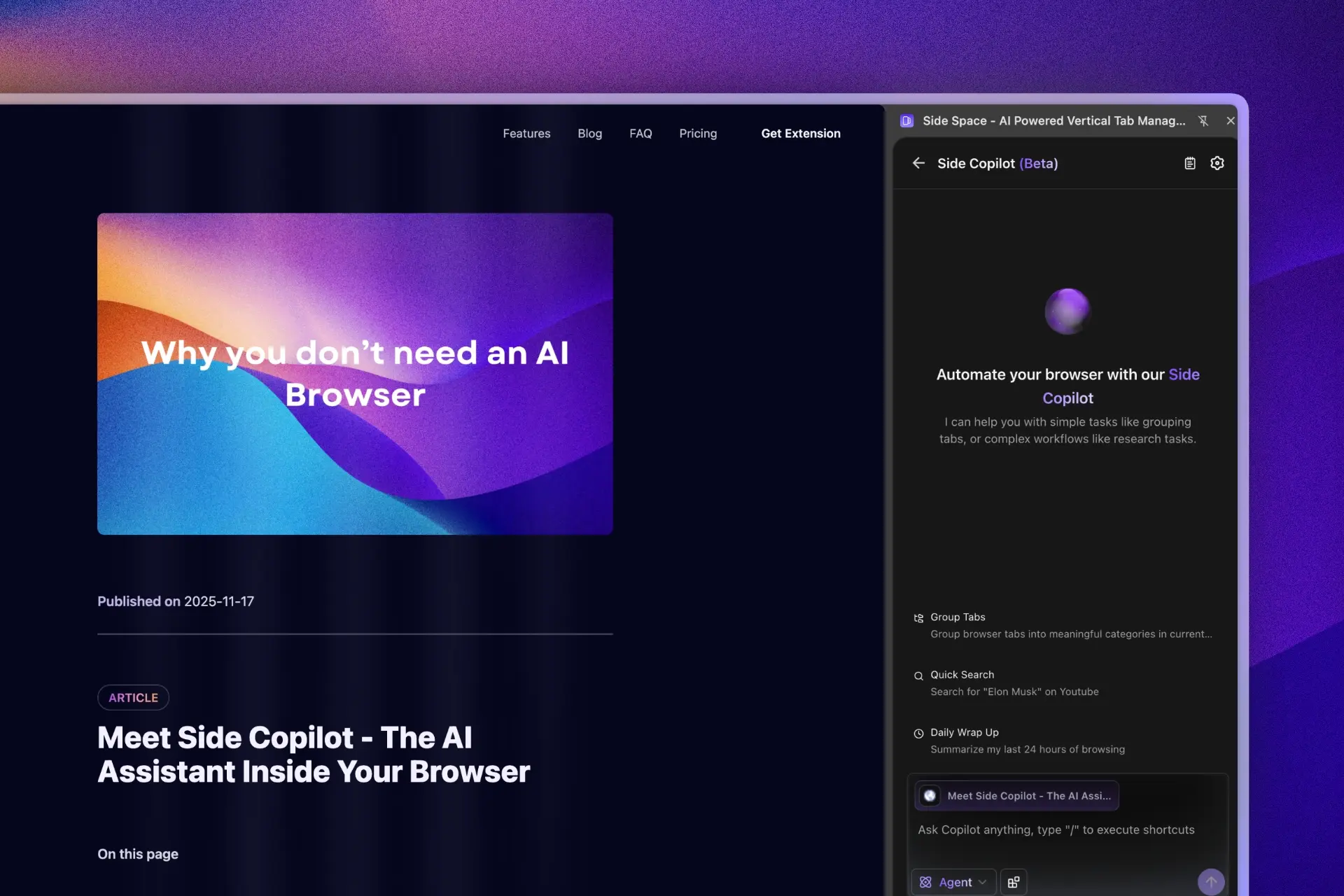 How Side Copilot Works