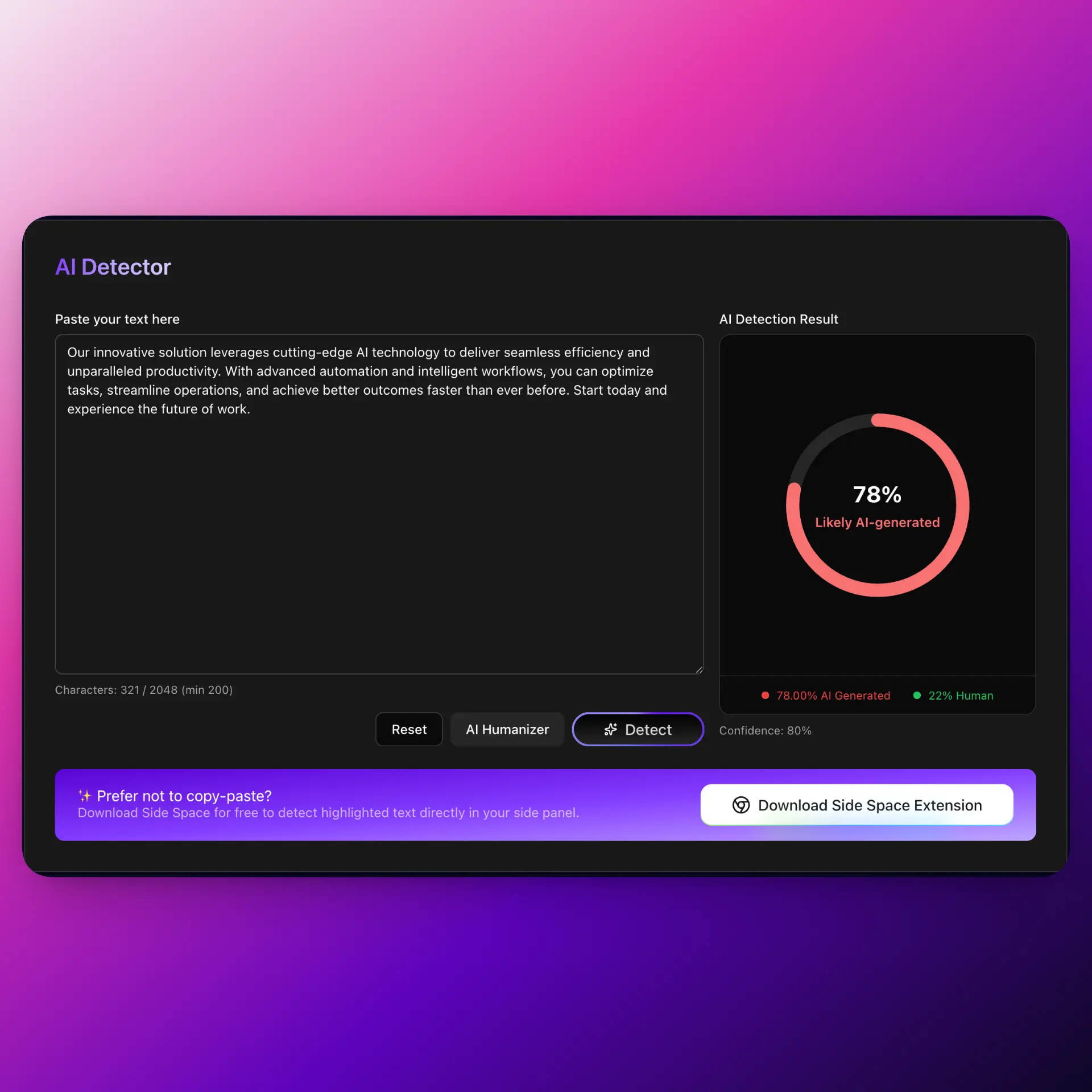 Detection IA et score de probabilite
